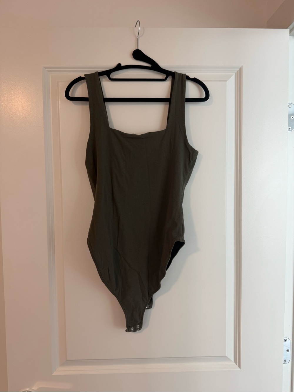 Old Navy Olive Green Scoop Neck Bodysuit